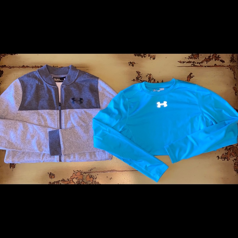 Bundle of Under Armour tops boys size L